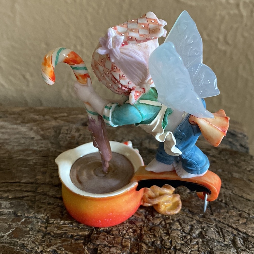 🧚‍♀️My Little Kitchen Fairies🧚‍♀️Little Dipsy Candy Cane Figurine - Picture 3 of 8